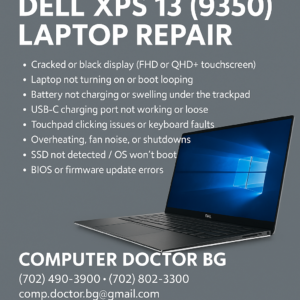 Dell XPS 13 (9350) Laptop Repair