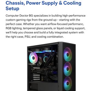 Custom Gaming PC Case Build – Chassis, PSU & Cooling Setup Las Vegas