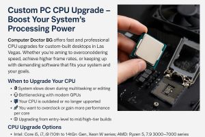 Custom PC CPU Upgrade – Intel & AMD Processor Install Las Vegas